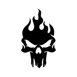 Dark Skull Logo template.