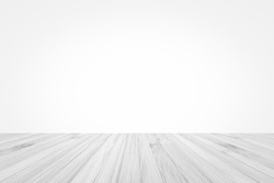 Isolated bamboo wood floor  in grey texture on white wall background