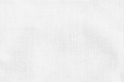 White burlap fabric sackcloth texture background white grey color