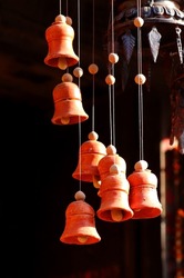 Clay hanging bells, Clay Little Bells, Clay Hanging Bells Handmade for Home decoration.