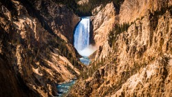 Lower Yellowstone Falls in the Yellowstone Nationalpark, USA