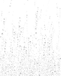 Illustration of drops of rain on windows