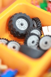 lego play activity on the table
