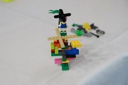 lego play activity on the table