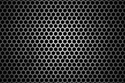 Black iron speaker grid texture.