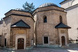 Exterior of Gazi Husrev-beg's mausoleum, Sarajevo, Bosnia and Herzegovina.
