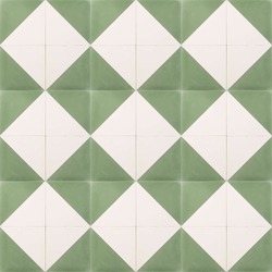Seamless rhombus diamond shaped floor and wall tile texture in jade green