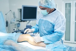 Modern treatment of varicose veins with laser system