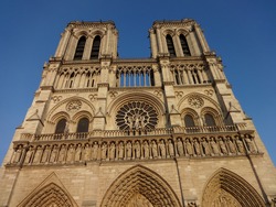 Notredame cathedral in Paris France