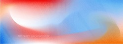Abstract noise light blur gradient background. Color wallpaper grainy fluid effect. Holographic multicolor textured banner design. Bright granular dynamic grain. Purple green orange pink surface