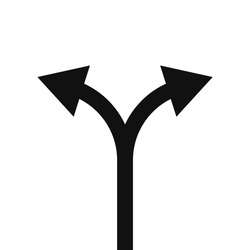 Two way arrow symbol. Vector Illustration.