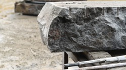 Australian Melbourne quarry rocks stone construction cutting drilling craft machine texture handmade 