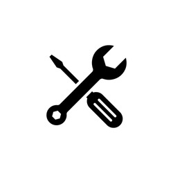 Repair icon vector. Tools icon symbol isolated