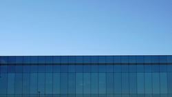 roof of building with glass facade