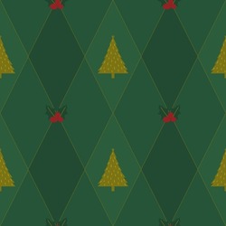 Green pattern for christmas theme, christmas seamless pattern.