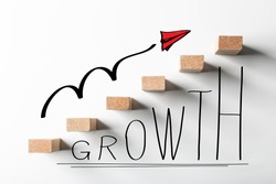 Business growth concept picture for business growth abstract background.