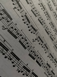 a close up of a music sheet