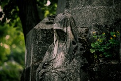 Statues in an old cemetery