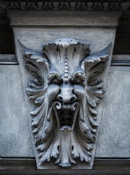 Italy, Turin. This city is famous to be a corner of two global magical triangles. This is a protective mask of stone on the top of a luxury palace entrance, dated around 1800