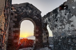 Ruins sunset