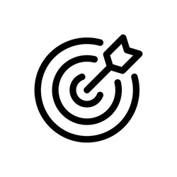 Simple Archery icon. The icon can be used for websites, print templates, presentation templates, illustrations, etc