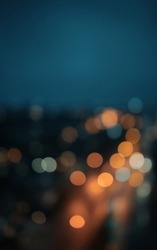 Beautiful Background Texture - Bokeh City Lights at Night