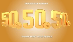 3d 50 percentage  bundle gold