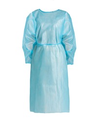 disposable isolation gown surgical gown for surgery protection pe surgical gown light blue