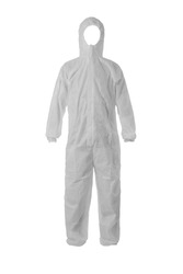 AAMI level 3 PP+ PE Disposable Protective Coverall Knit Cuffs Attached Hood White 