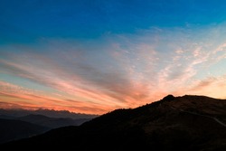 Sandakphu sunrise. Sandakphu or (3665 m; 11,930 ft) is the highest point of the Singalila Ridge in Nepal on the West Bengal-Nepal border