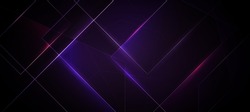 Abstract Elegant diagonal striped purple background and black abstract , dark