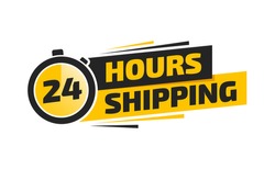 24 Hours Shipping Shopping Label