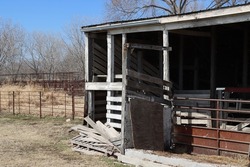 The old cattle loading chute at the stockyards

