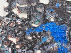Corroded decayed stripped colourful artistic style abstract paint texture 