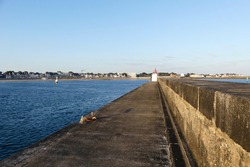 Port Maria in Quiberon with the lighthouse
