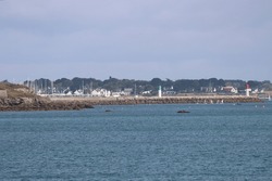 View on Port Haliguen in Quiberon, Brittany, France