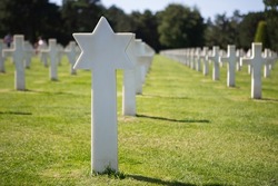 American War Cemetery at Omaha Beach, Normandy (Colleville-sur-Mer )
