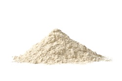 Portable flour, isolated on a white background                              