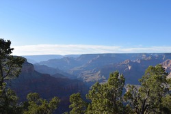 grand canyon view of mountain valley 