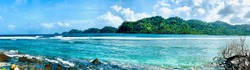 Panoramic picture of Panama beach  