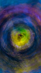 Abstract Psychedelic Background Art. Textured rainbow motion blur.