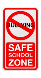 no bullying sign at school illustration background