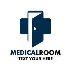 medical room vector logo template illustration.This logo suitable for medicine