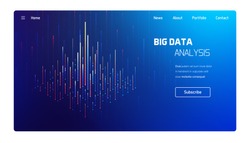Big data analysis, computer processing visualisation, business analytics