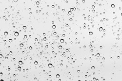 Water drop on glass mirror background.