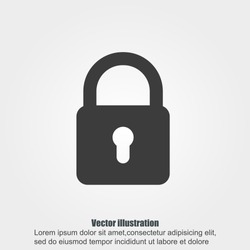 Lock vector icon