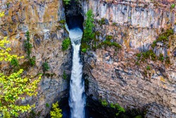Spahats Falls on Spahats Creek in Wells Gray Provincial Park at Clearwater British Columbia, Canada
