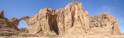 Panoramic view of Arch Aloba, Chad, Africa