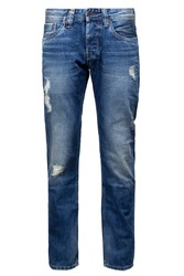 blue jeans on white background