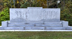 Arkansas Memorial monument at the Gettysburg National Military Park, Pennsylvania.